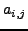 $ a_{i,j}$