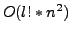 $ O(l!*n^2)$