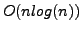 $ O(nlog(n))$