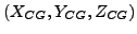$ (X_{CG},Y_{CG},Z_{CG})$